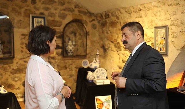 Kursiyerlerin el emekleri görücüye çıktı