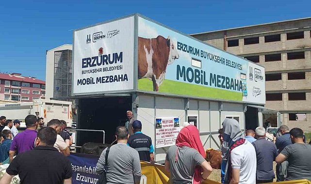 Mobil kurban kesim yerleri rağbet gördü