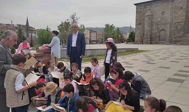 Saltuklu Hoca, miniklere Saltuklu eserlerini tanıttı