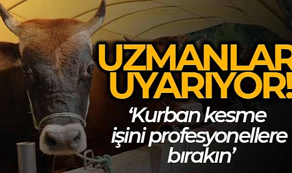 Uzmanlar uyarıyor: 'Kurban kesme işini profesyonellere bırakın'