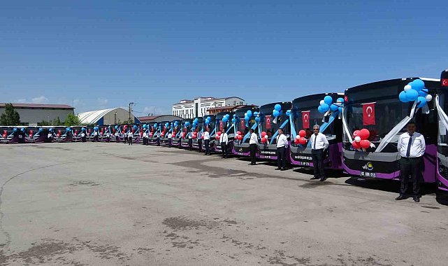 Van Büyükşehir Belediyesi tarafından alınan 27 otobüs hizmete başladı