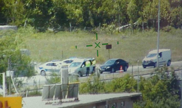 Van'da bayram trafiğine helikopterli denetim