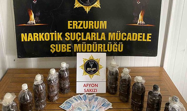 Yakıt deposunda 11 kilogram afyon sakızı ele geçirildi