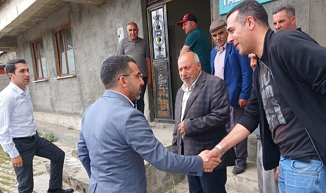 Adem Çalkın ve Muammer Sancar, taziye evlerini ziyaret etti