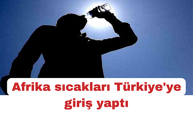 Afrika sıcakları Türkiye'ye giriş yaptı