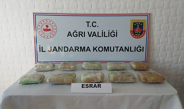 Ağrı'da 10 kilo uyuşturucu ele geçirildi