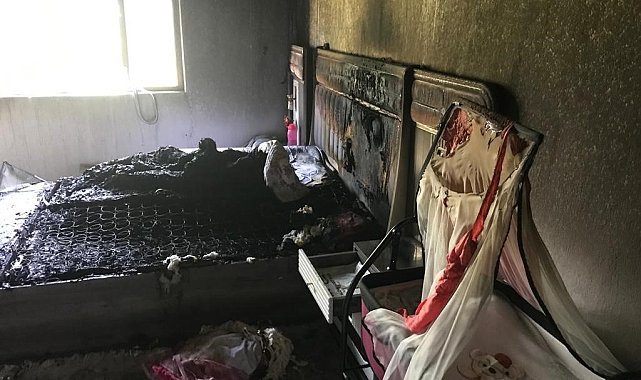 Ağrı'da bir ev küle döndü