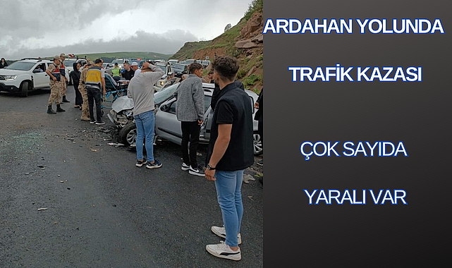 Ardahan yolunda trafik kazası