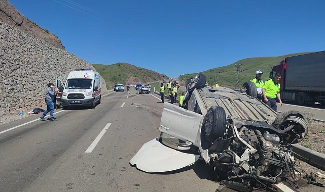 Aşkale'de feci kaza: 1 ölü, 7 yaralı