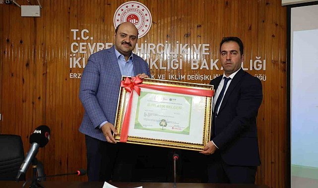 Aziziye'ye "Sıfır Atık" belgesi
