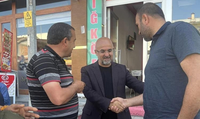 Başkan Altun, tatil sonrası mesaiye esnaf ziyaretiyle başladı
