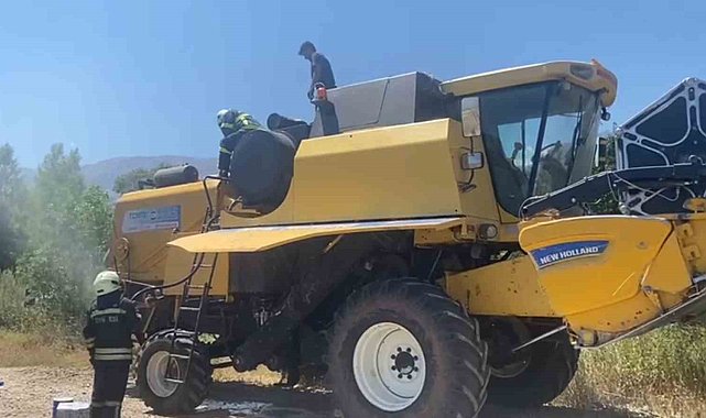 Biçerdöverde çıkan yangın büyümeden söndürüldü