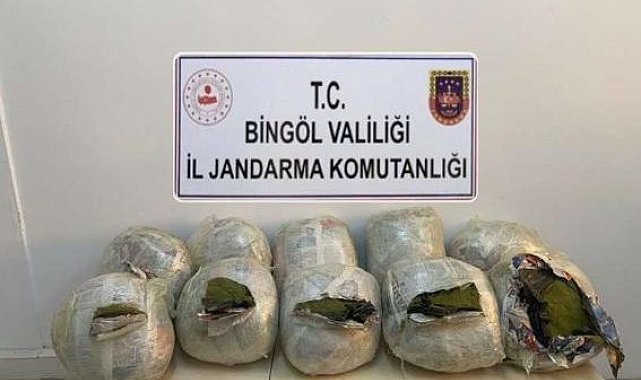 Bingöl'de menfez altına gizlenmiş 59 kilo esrar ele geçirildi