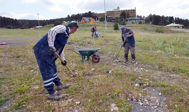 Cıbıltepe Kayak Merkezi'nde kış hazırlıkları başladı