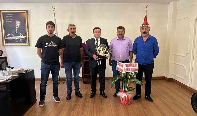 Depremzede muhtarlardan Kaymakam Ocak'a ziyaret