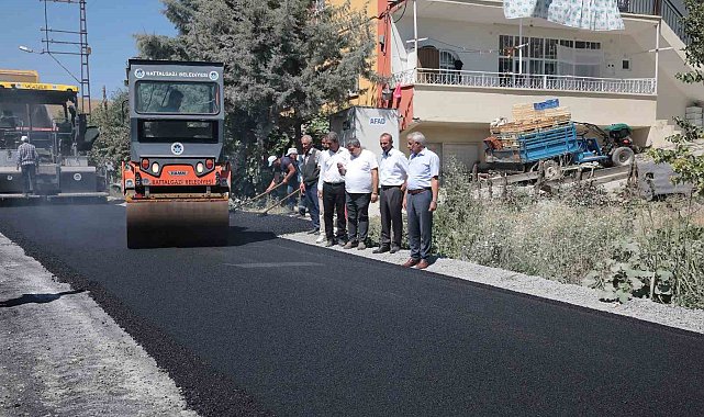 Doğalgaz tamamlandı asfalt yapımı başladı