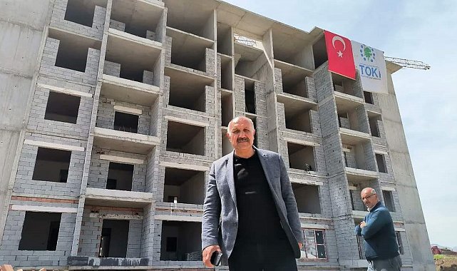 Doğanşehir'de deprem konutları devam ediyor