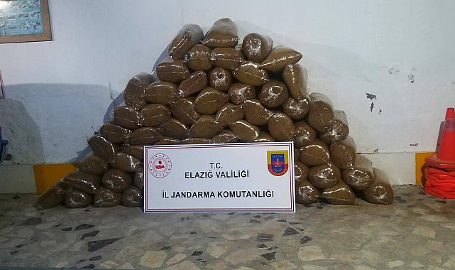 Elazığ'da 408 kilo kaçak tütün ele geçirildi