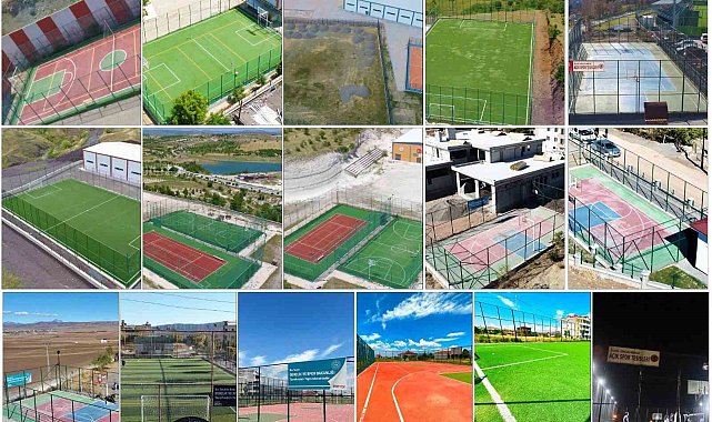 Elazığ'da 54 sahanın yapımı tamamlandı