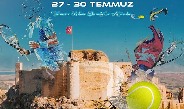 Elazığ'da Harput Cup Tenis Turnuvası başlıyor
