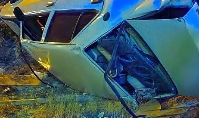 Elazığ&#039;da otomobil takla attı: 1 yaralı