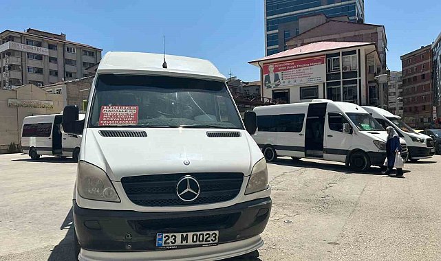 Elazığ'da şehir içi minibüs ücretlerine zam