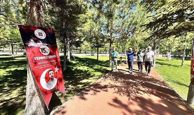 Elazığ'da şehitler yolu yürüyüş parkuru ve sergi açılışı