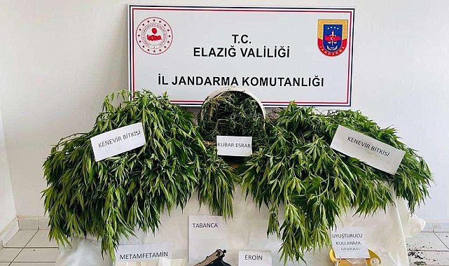 Elazığ'da uyuşturucu operasyonu: 3 gözaltı