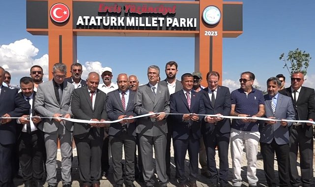 Erciş'te Devlet Bahçeli Millet Bahçesi açıldı