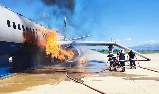Gürcü itfaiyeciler Erzincan'da simülasyon eğitimi aldı