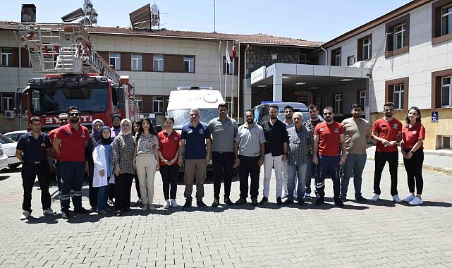 Hastanedeki tatbikat gerçeği aratmadı