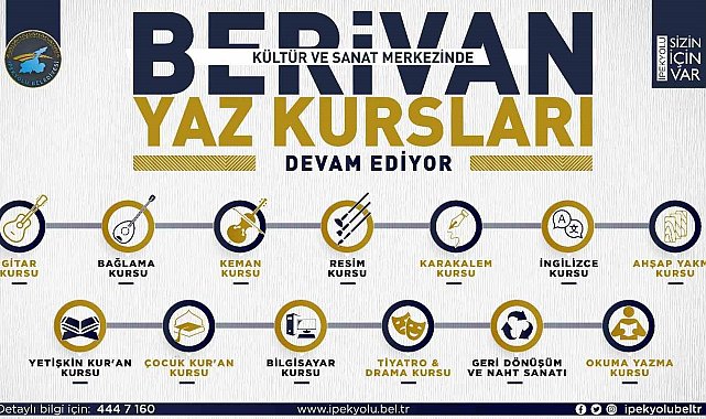 İpekyolu Belediyesinin yaz kursları başlıyor