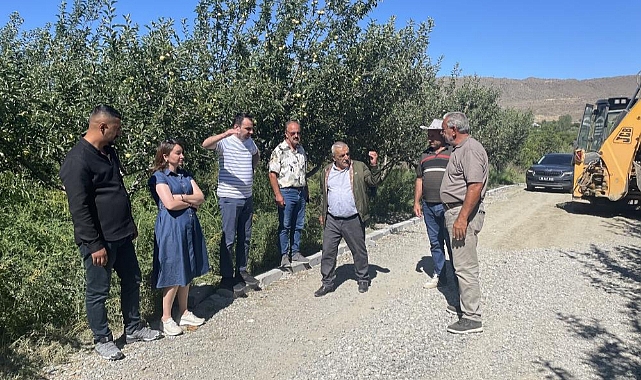 Kaymakam Karakaş, yol yapım çalışmalarını yerinde gördü