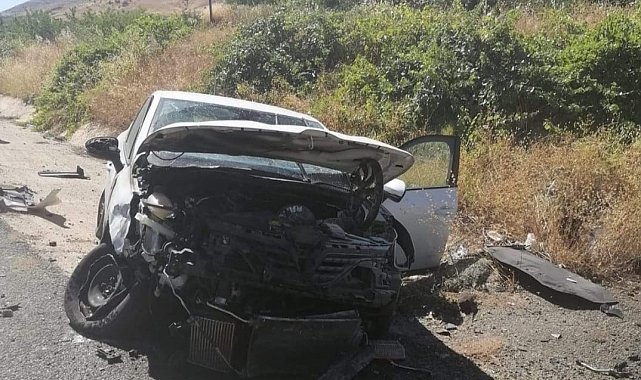 Kontrolden çıkan otomobil sulama kanalına devrildi: 1 yaralı