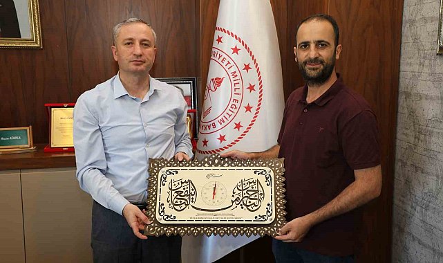 Milli Eğitim Müdürü Kökrek'e teşekkür ziyareti