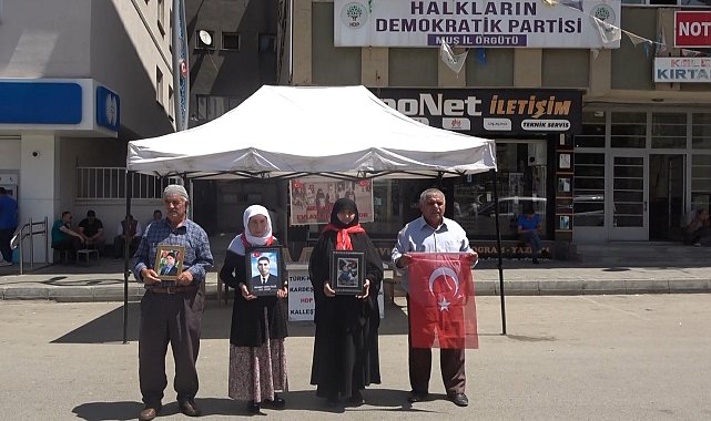 Muşlu aileler HDP önündeki eylemlerini sürdürüyor