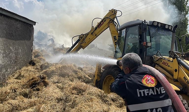 Ot yığınında yangın