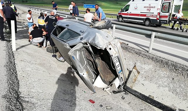 Otomobil takla attı: 5 yaralı