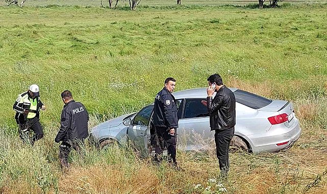 Sağanak yağmur trafik kazasına neden oldu