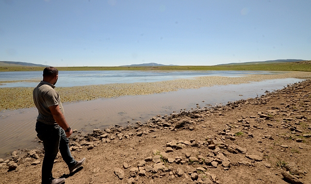 Sarıkamış Asboğa Gölü yaklaşık 8 metre çekildi