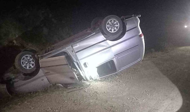 Tunceli'de freni boşalan araç takla attı: 7 yaralı