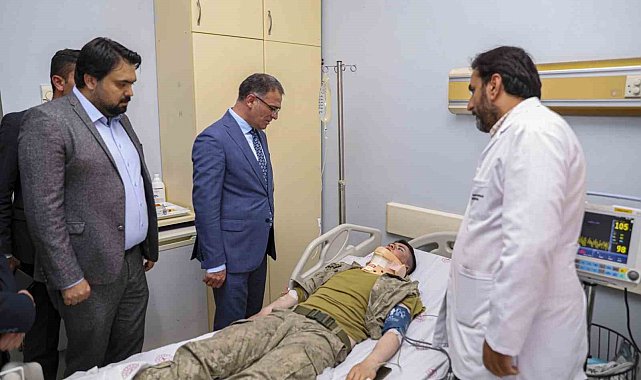 Vali Balcı, yaralı askerleri ziyaret etti