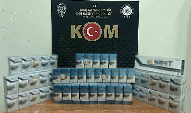 Van'da gümrük kaçağı malzemeler ele geçirildi