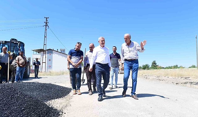 Yeşilyurt'ta asfalt çalışmaları sürüyor