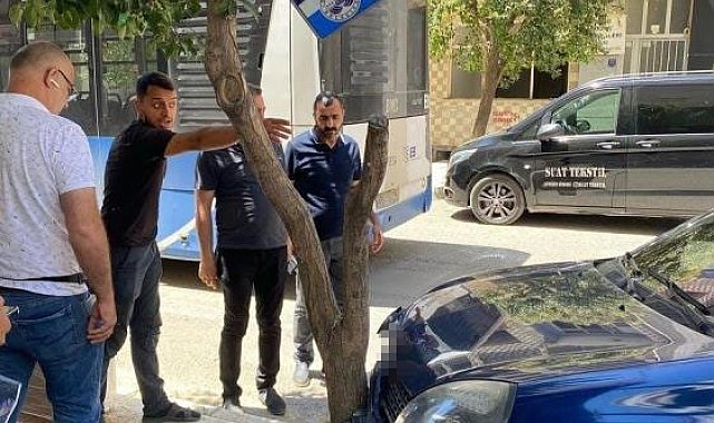 Yolcu otobüsü ile otomobil çarpıştı: 1 yaralı