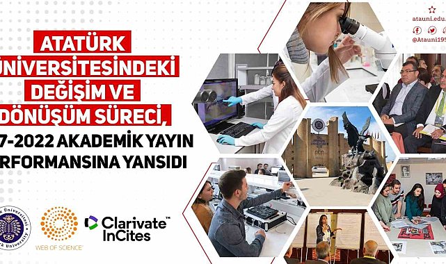 Atatürk üniversitesindeki değişim ve dönüşüm süreci akademik yayın performansına yansıdı