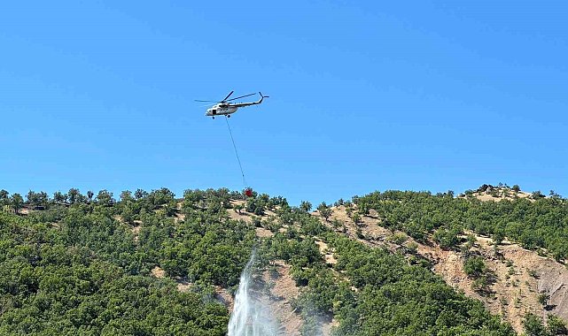 Bingöl'de 2 gündür süren yangın büyük oranda kontrol altına alındı