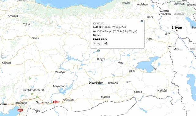 Bingöl'de korkutan deprem