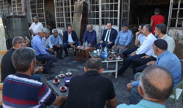 BİNTSO Başkanı Çintay, "Yangın sonucu zarar gören esnaflarımıza elimizden gelen desteği sağlamak istiyoruz"