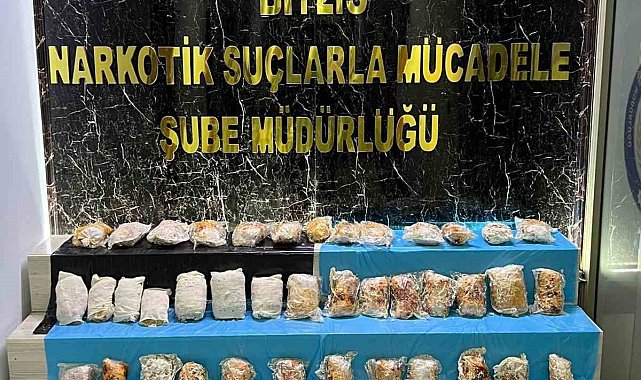 Bitlis'te 9 kilo 317 gram esrar ele geçirildi